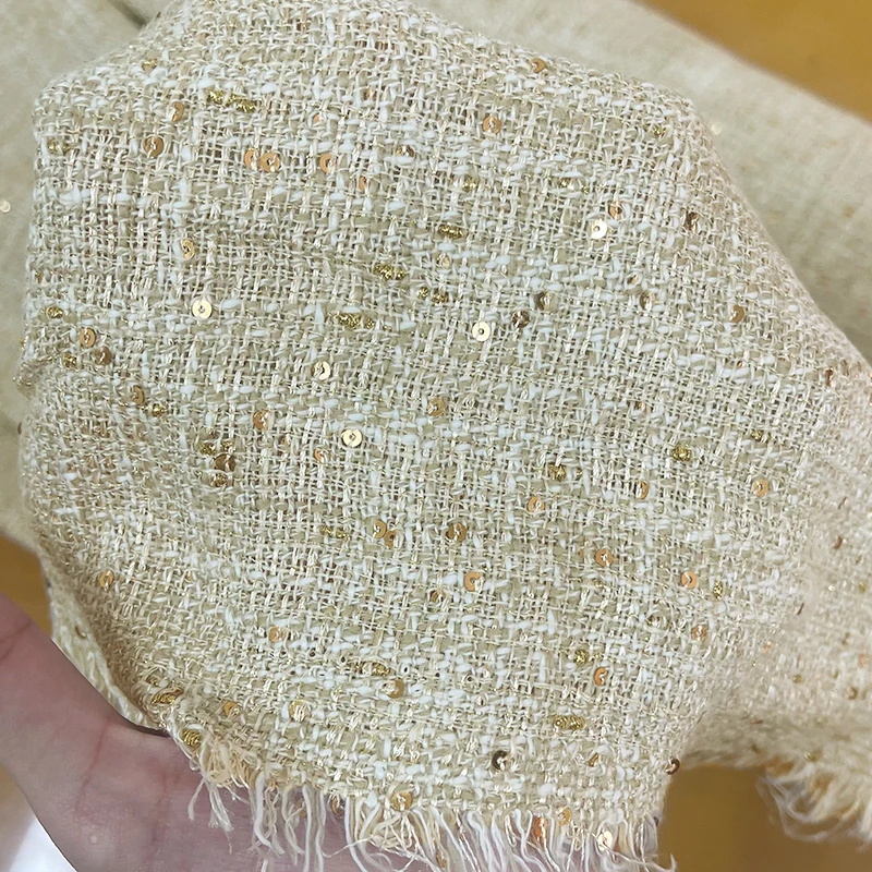 Red raspberry 340g Mica chip crochet 45% cotton; 30% linen; 25% polyester fabrics clothes Garment sewing materials Free shipping
