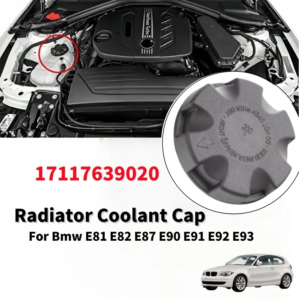 Engine Radiator Coolant Cap Replacement Car Cooling System Parts For Bmw E81 E82 E87 E90 E91 E92 E93 17117639020 Febi 36737