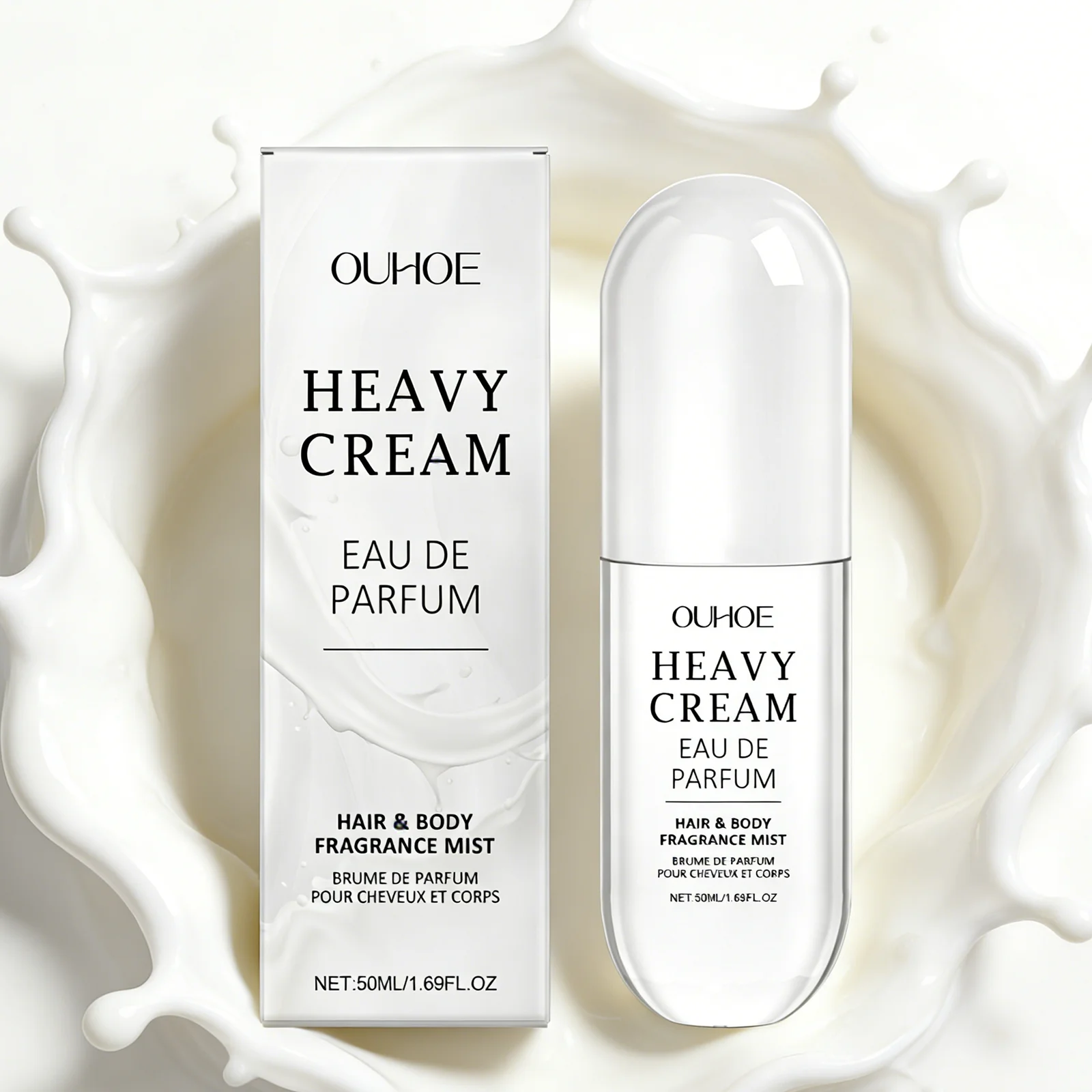 

Women Creamy Vanilla Body & Hair Mist Long Lasting Light Fragrance Refreshing Daily Perfume Spray