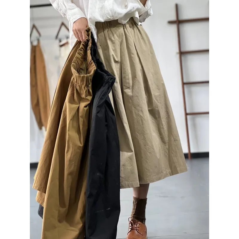 Saia midi linha a fena, roupa de trabalho, verão, estilo coreano, emaecimento, cobertura de quadril, cor sólida, modern...