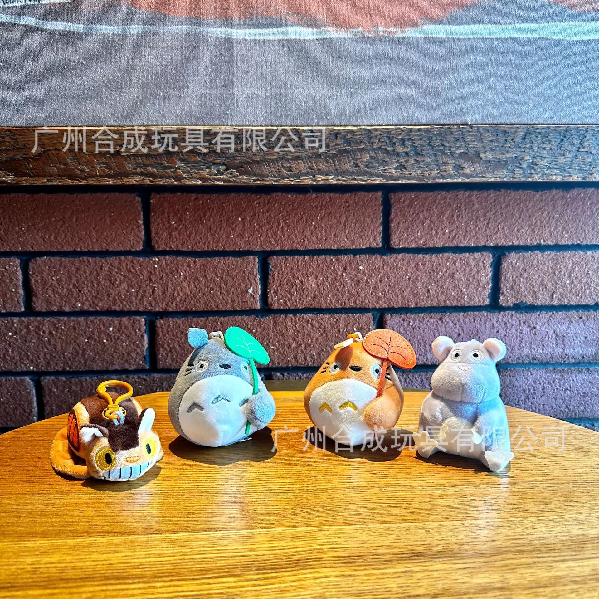 Llavero de Peluche de Mi Vecino Totoro, 4 Pulgadas, Gato Gris, Autobús, Muñeco de Hoja de Totoro, Colgante de Peluche, Kawaii, Anime, Lindo Amuleto, Juguete Colgante, Regalo