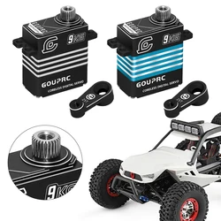 9KG Waterproof RC Digital Micro Servo with 25T Servo Arm Digital Servo for TRX-4 TRX-6 SCX10 III RC Crawler Car