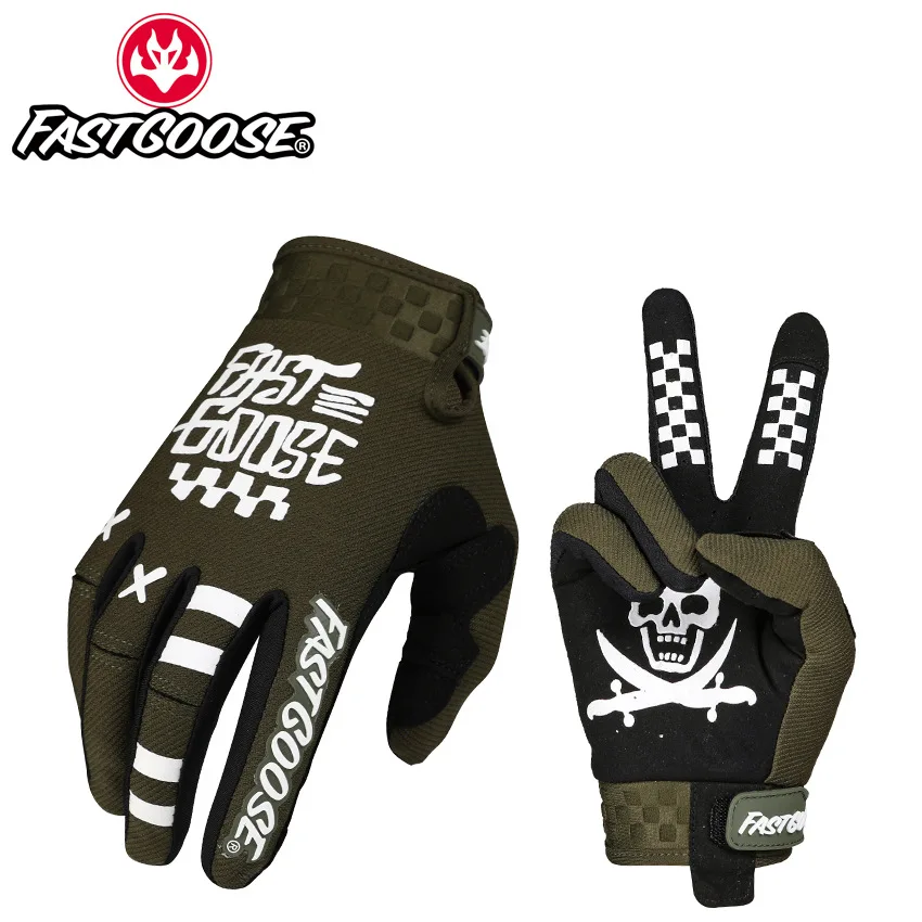 NONE FASTGOOSE Sommer ATV MTB Motocross Handschuhe Atmungsaktiver Touchscreen Vollfinger für Männer und Frauen     Abenteuerfertiger und rutschfester Griff 6