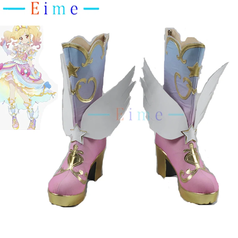 

Обувь для косплея Game Stars Nijino Yume, необычные аксессуары для косплея, карнавальные ботинки на Хэллоуин, милые туфли из искусственной кожи на заказ