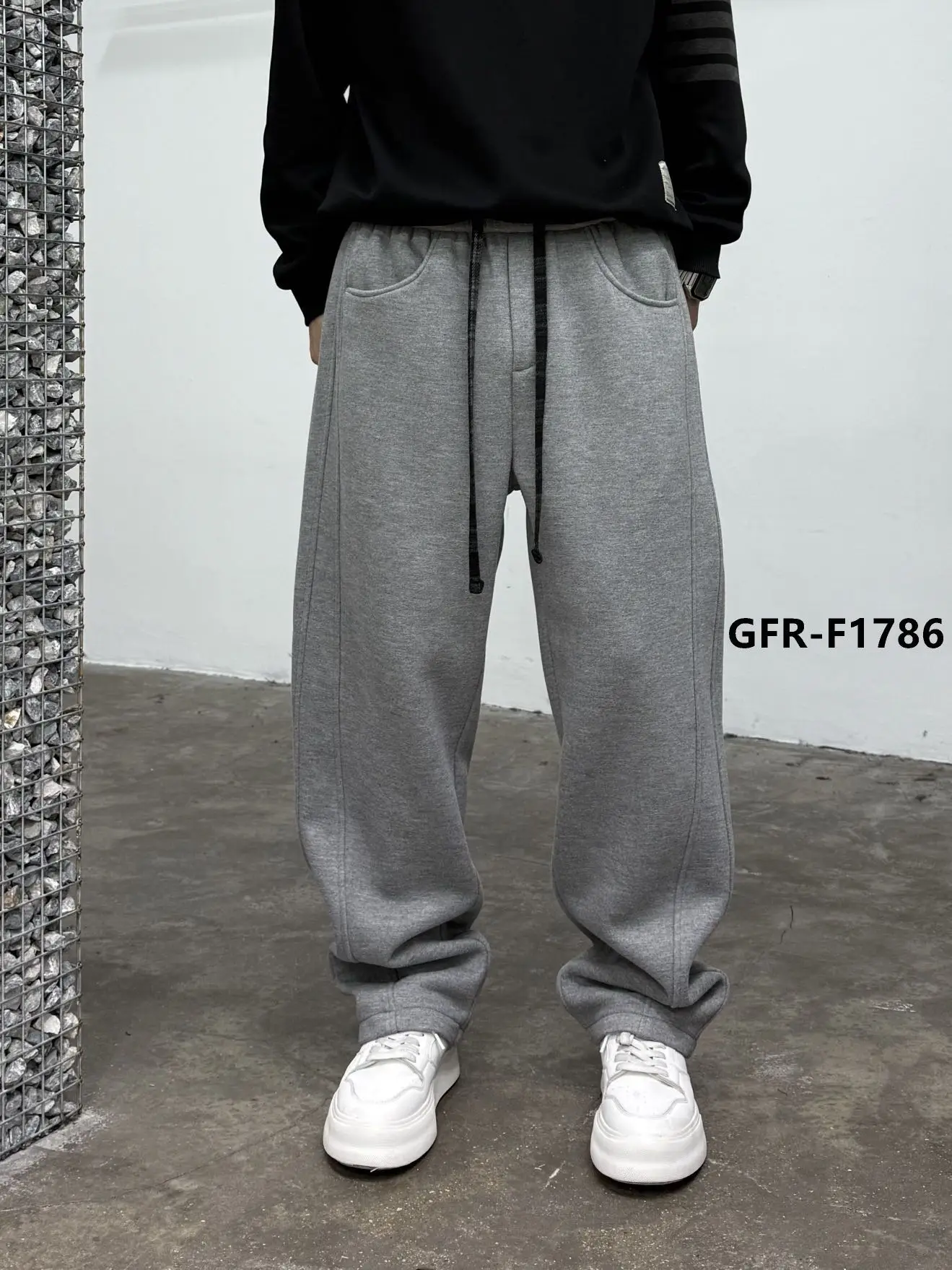 

Зимние утепленные повседневные брюки мужские, свободного кроя в американском ретро-стиле, прямые широкие штаны, спортивные брюки, длинные брюки