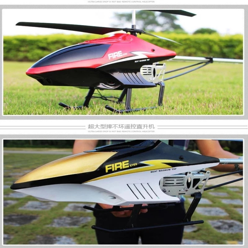 RC Helicopter 3.5 Channel Alloy RC Helicopter Drop-resistant Aircraft With LED Lamps UAV Model Kids Toy Gift