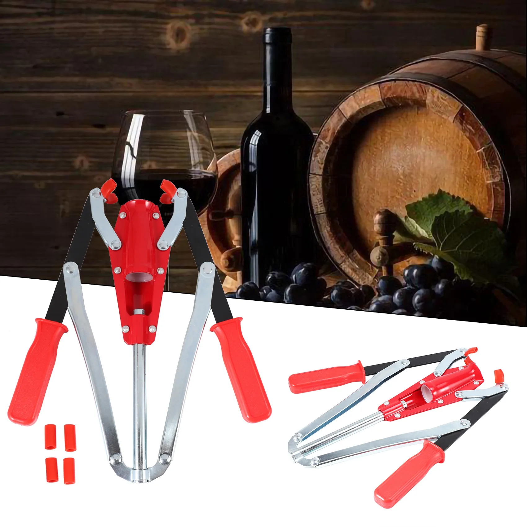 Sale Double Lever Hand Corker Wine Bottle Corker With 2 Handled Corking For Homebrew Wine Making