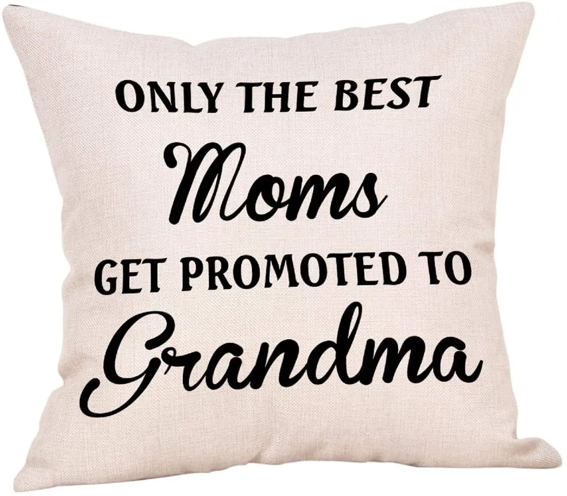 Happy Mother's Day Throw Pillow Cover Decorative Decoration Gift for Best Grandmother Grandma, Decor Cushion Case Pillowcase