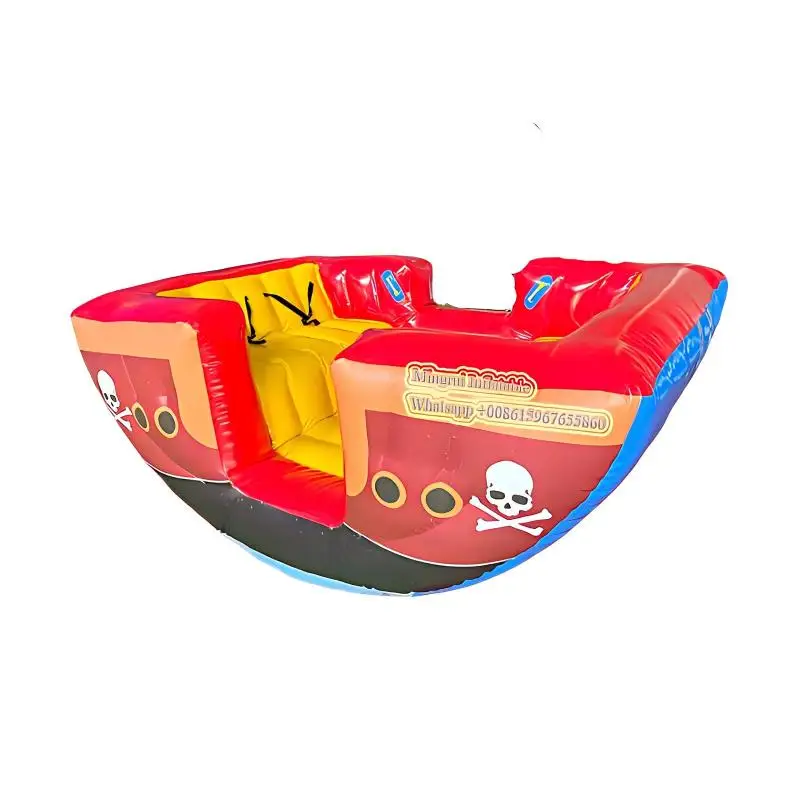 Inflatable Viking Seesaw Totters for Kids Indoor Soft Play Center 2 person 2.2x1.2x1m 7x4x3 feet Pirate Ship water floating boat