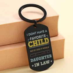 Mother's Day for Daughter in Law: You Are My Daughter in Law Father in law's Christmas gift, Keychain for Mother's Day gift
