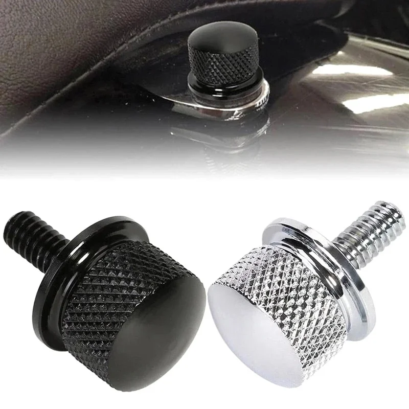 For Touring Motorbikes 96‑Up, Billet Aluminum Motorcycle Rear Seat Bolt Screw Nut Tab Cover Accessories
