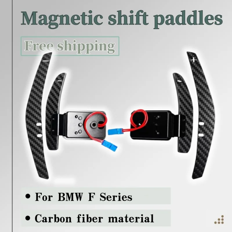 

Newly Upgraded Magnetic Carbon Fiber Shift Paddles For BMW F10 F30 M3 X5 1-7 Series Performance Upgrade lossless installation