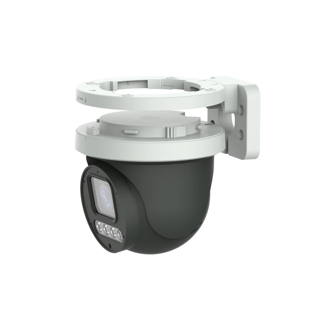 Caméra de surveillance extérieure PTZ IP POE 8MP avant, avec n'aime x4, objectif Hurized, vision nocturne jusqu'à 30m, audio et vidéo, protocole ONVIF