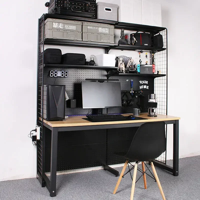 

-Internet Celebrity Hardware Shelves, Girls Modified Floor-to-ceiling Holes,household Simple Learning Desks,