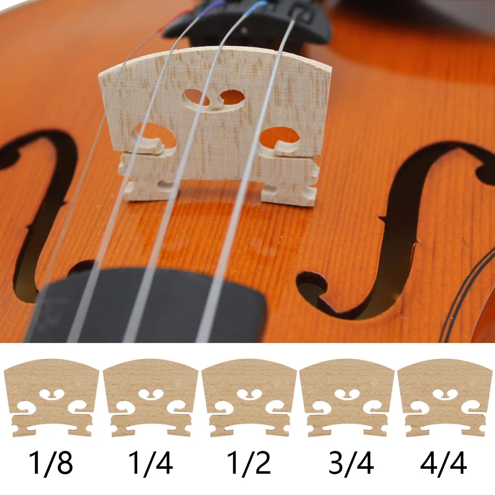 IRIN Maple Wood Violin Bridges 4/4 3/4 1/2 1/4 1/8 Fiddle Bridges Violin Stringed Musical Instrument Parts & Accessories