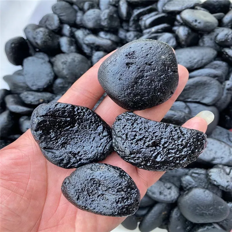 Bigger Rare Meteorite Black Tektite Specimen  1pc