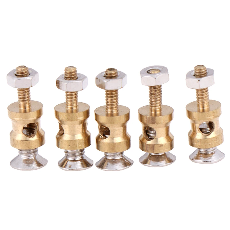 

10Pcs Brass Linkage Stopper for 2.1mm Pushrod Connector for RC plane Model Suitable for D1.8/D1.9/ D2.0mm