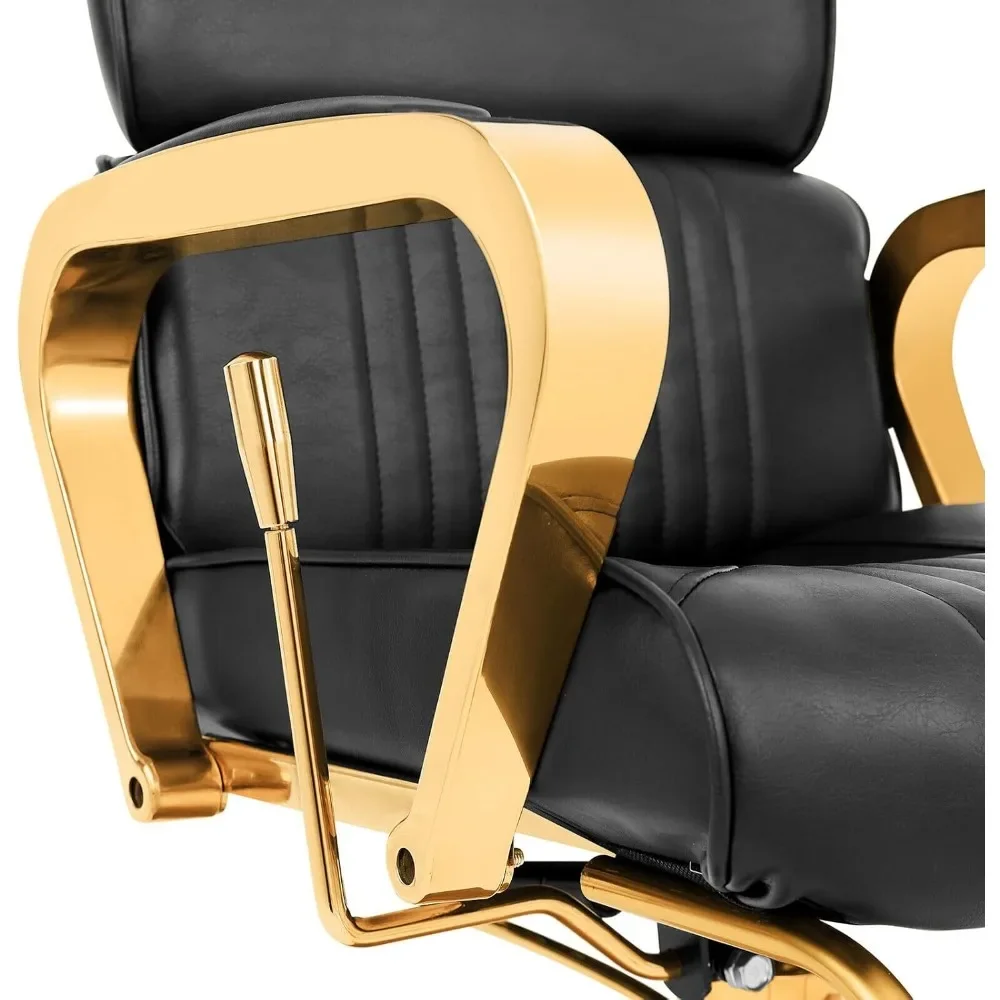 XMSJ Barber Chair, 360 Degree Swivel, Reclining Hydraulic Chairs, Heavy Duty Reclining Salon Chairs, Shampoo Salon Chair