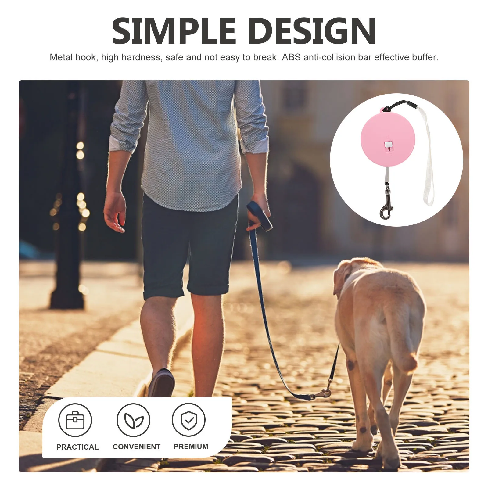 

Durable Retractable Dog Leash Adjustable Rope for Small Medium Large Dogs Outdoor Walking Safety Control Pet Leash