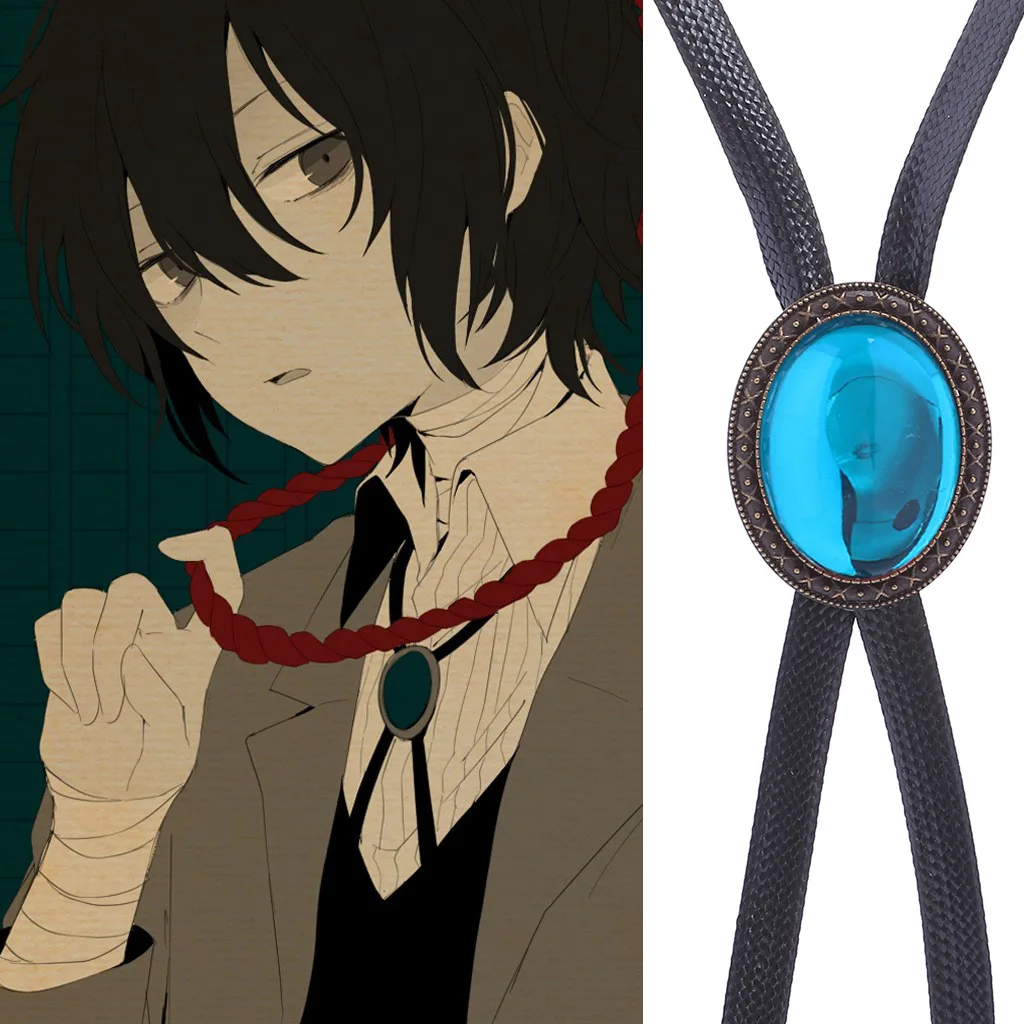 Dazai Osamu cosplay adjustable bow tie bolo tie fashion bolo tie animation anime necktie