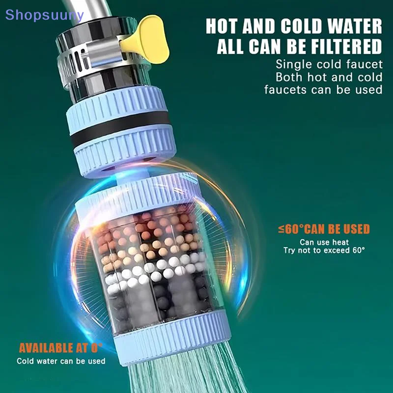 [SU]Universal Faucet Water Filter With Multi Layer Filtration And Chlorine Removal For Home Kitchen Use[SU]