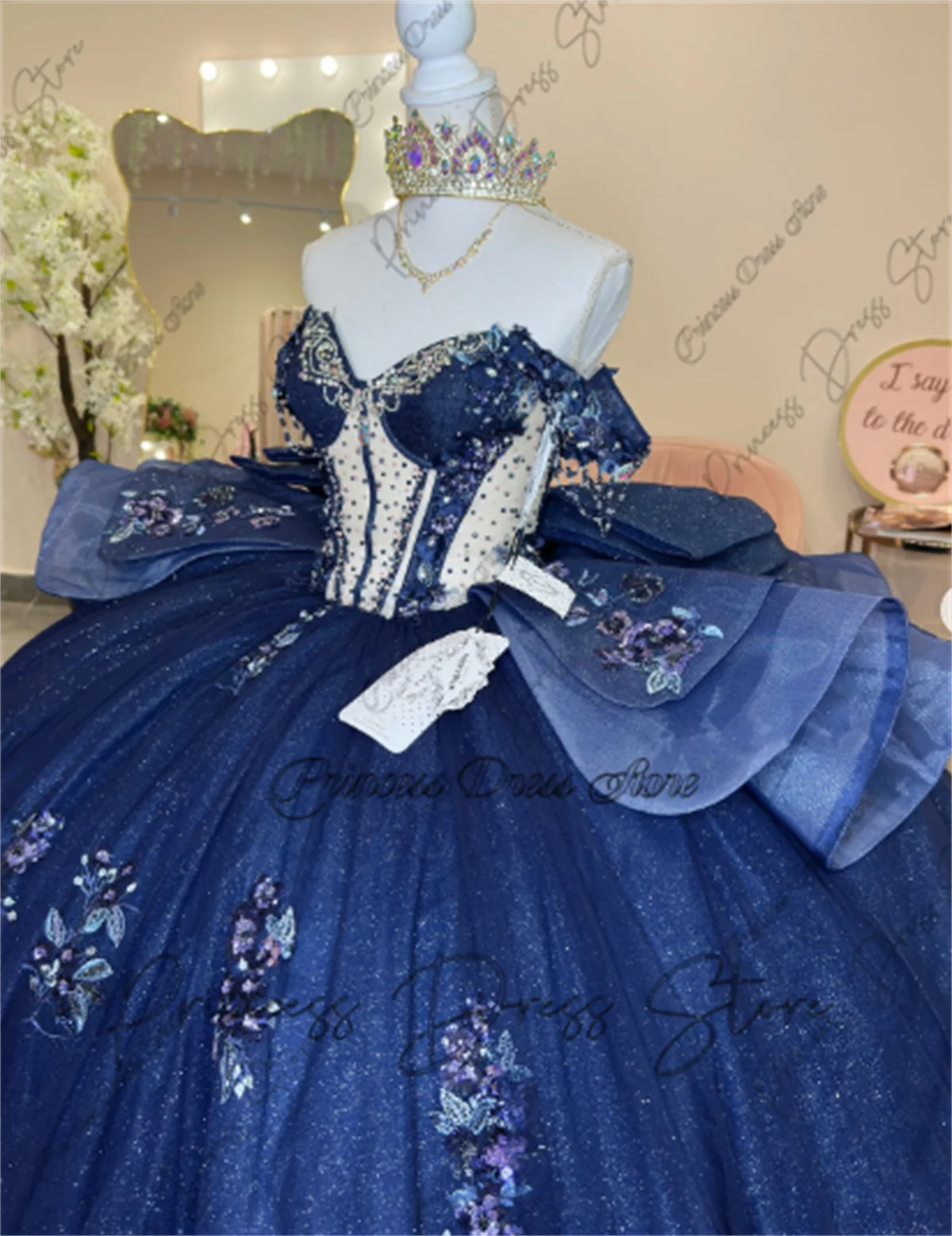 Vestidos elegantes para quinceañeras, apliques de lentejuelas, cuentas, perlas, fiesta de cumpleaños de lujo, dulce 16 vestido de baile personalizado