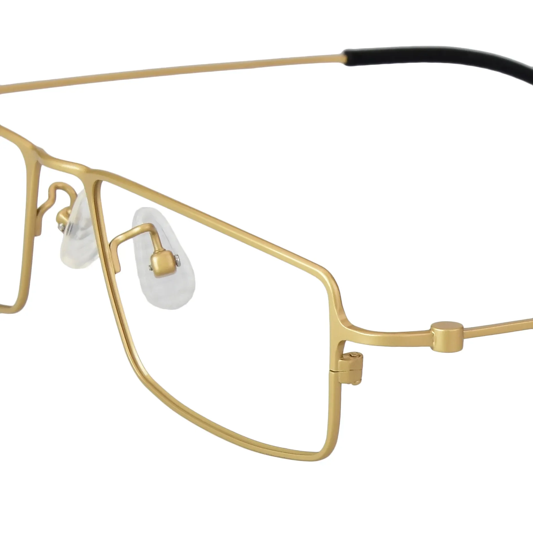 Narrow Square Glasses Frame Ultralight Mens Pure Titanium Rectangle Business Eyeglasses Screwless Thin Rim Eyewear Spectacles