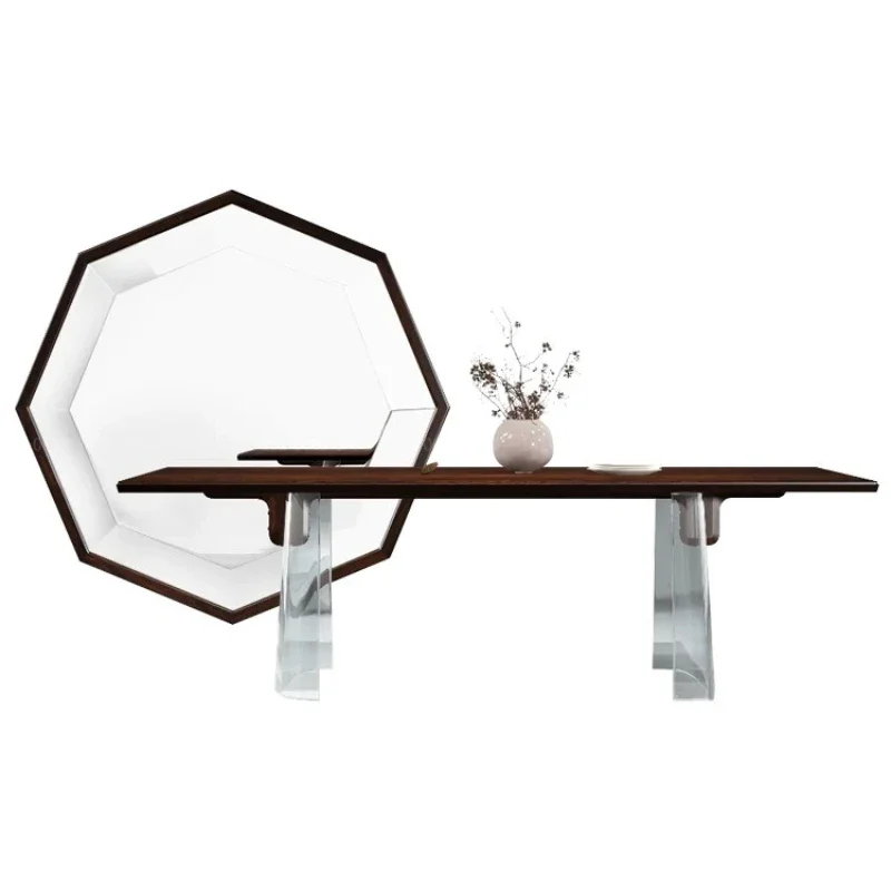 Acrylic high-end custom designer simple modern tea table villa club tea room simple elegant tea table