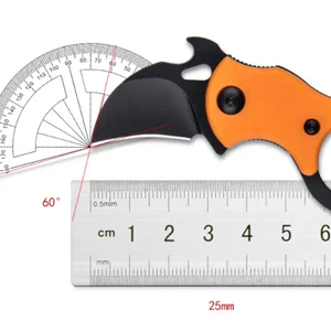 CS Go Karambit Pocket Keychain سكين البقاء على قيد الحياة في الهواء الطلق ، سكاكين التخييم والصيد التكتيكية ، أداة الدفاع عن النفس EDC أفضل 12 سكاكين تمرين كارامبيت مبيعا - رقم 7