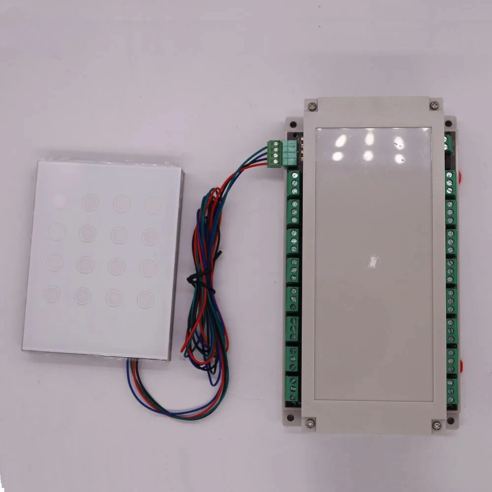 Din لوحة التتابع التحكم عن بعد 16 قناة وحدة الإخراج نسخة اللمس وحدة تحكم التتابع