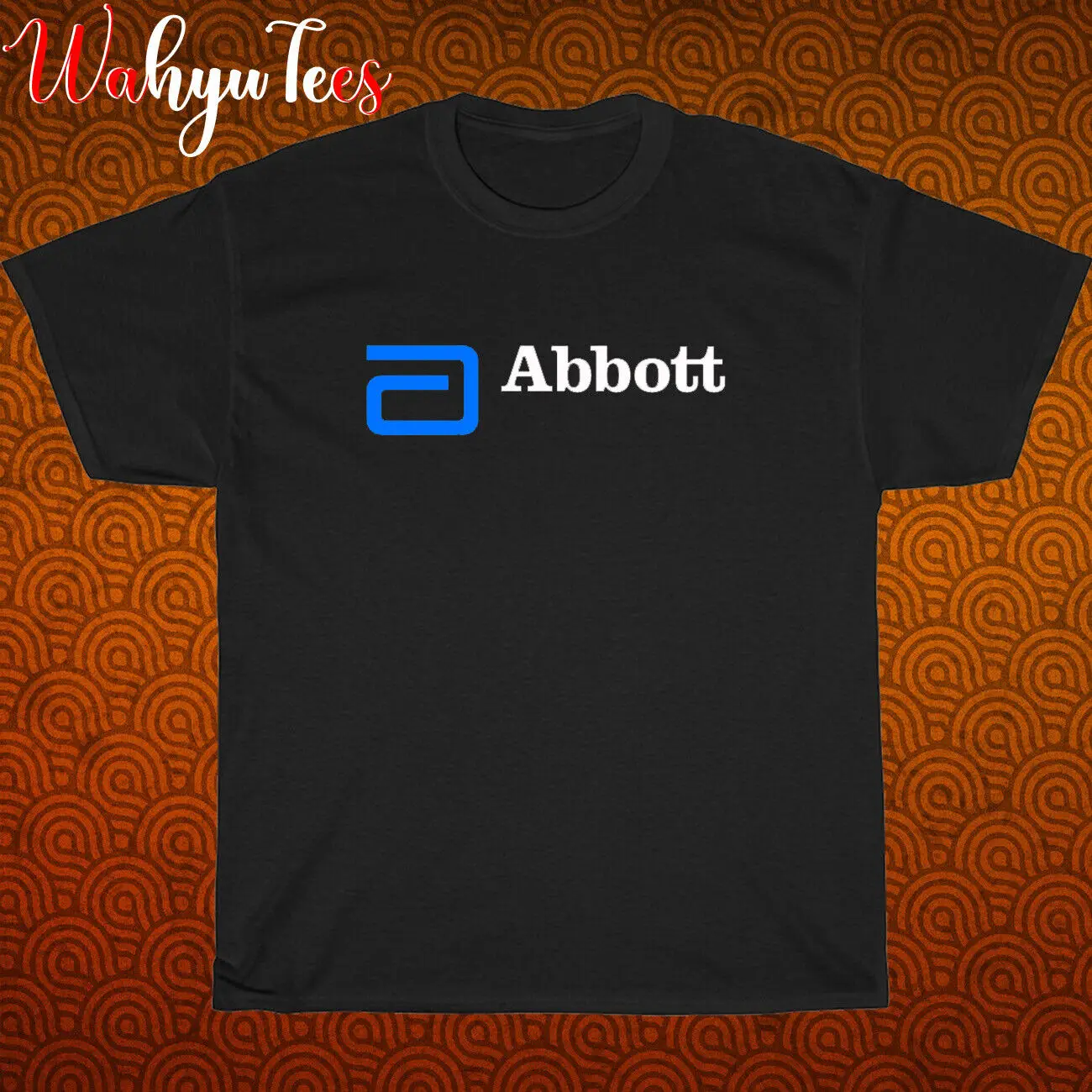 เสื้อยืดไซส์ S-5XL สีดำ/น้ำเงิน/เทา/ขาว Abbott ใหม่โลโก้เภสัชกรรม