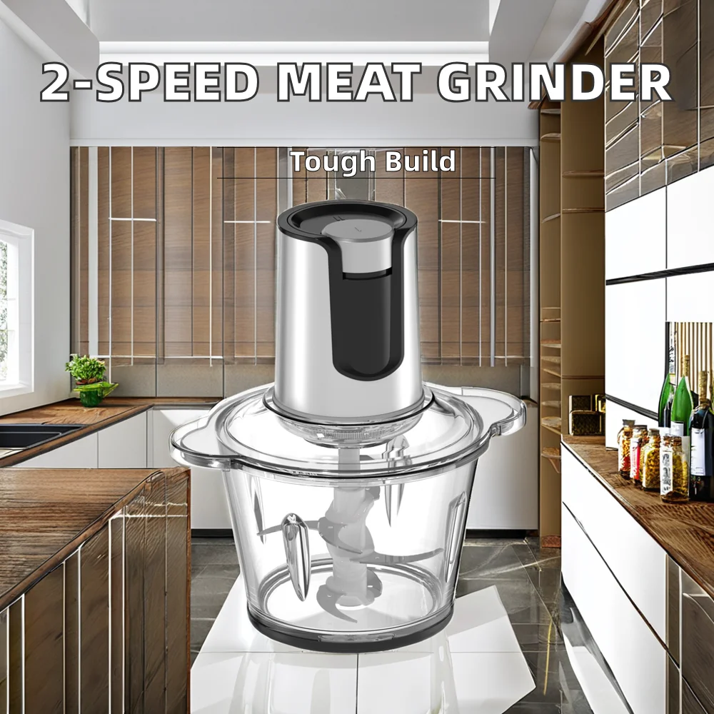 

New modelFood Chopper 3L Glass Bowl High Power Can Be Used To Make Meat And Vegetables As Ingredients