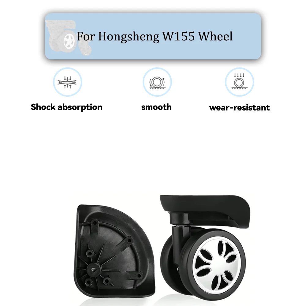 

For Hongsheng W155 Universal Wheel Replacement Suitcase Rotating Smooth Silent Shock Absorbing Wheel Accessories Wheels Casters