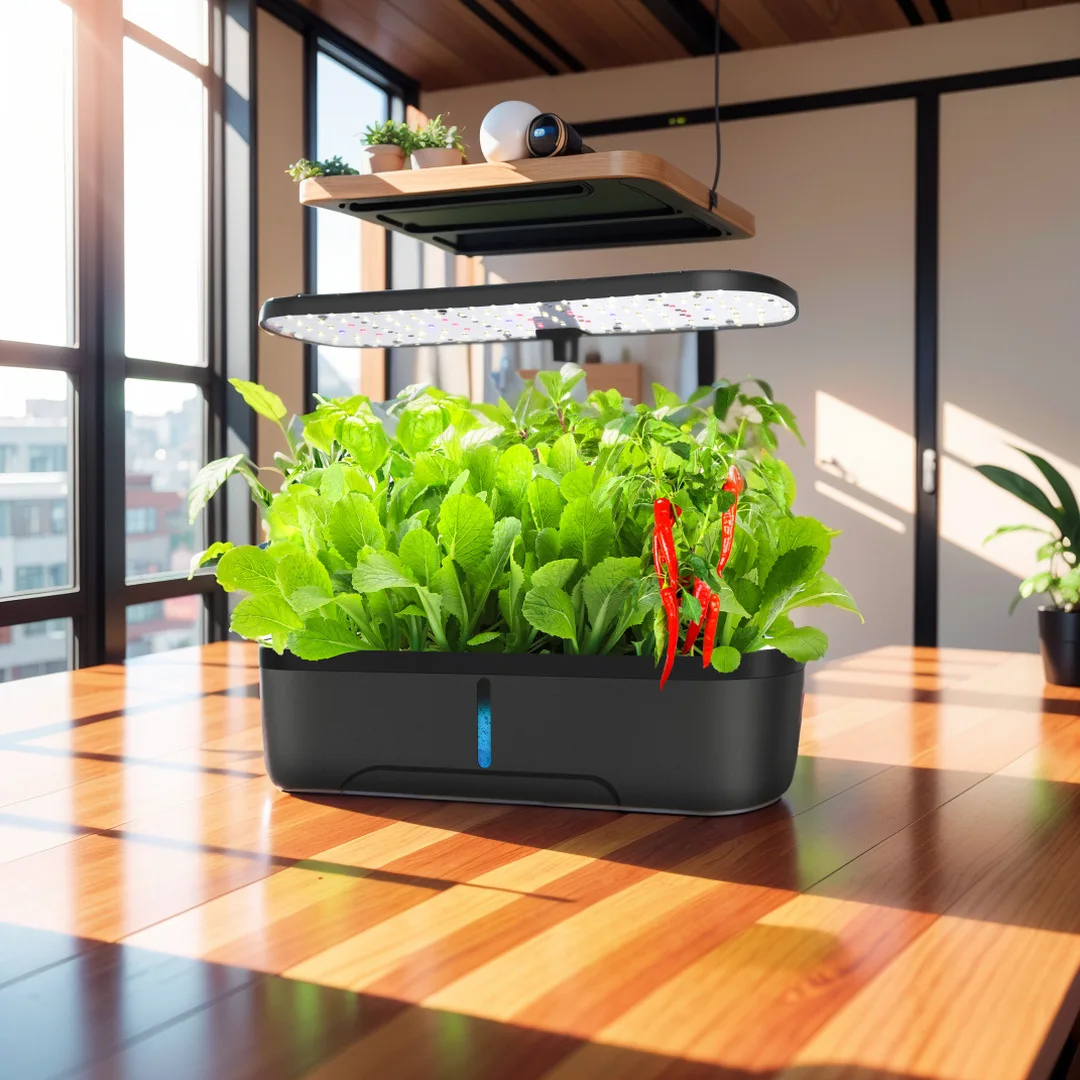 

Intelligent planter Indoor home growing vegetables Basil coriander seedling plant growth filling light dimmable