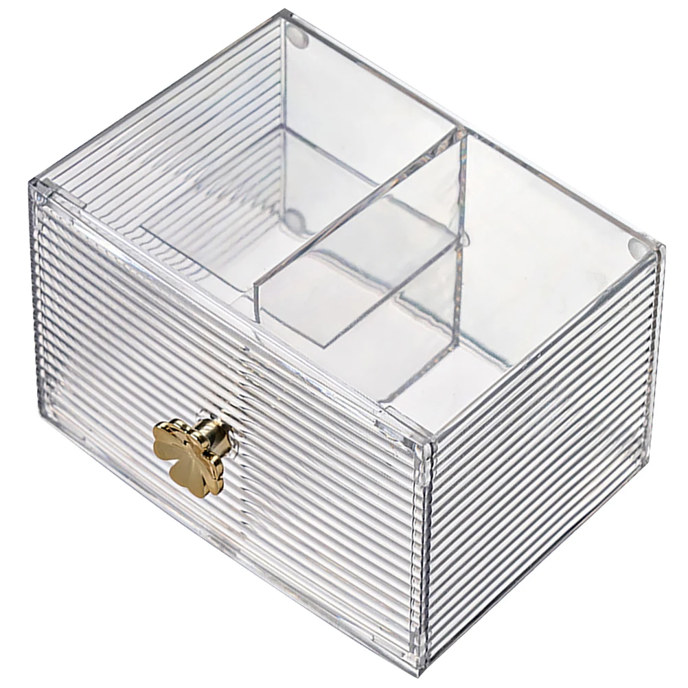 

2 Pcs Storage Box Countertop Makeup Organizers Cotton Pads Holder Swab Face Holders Container