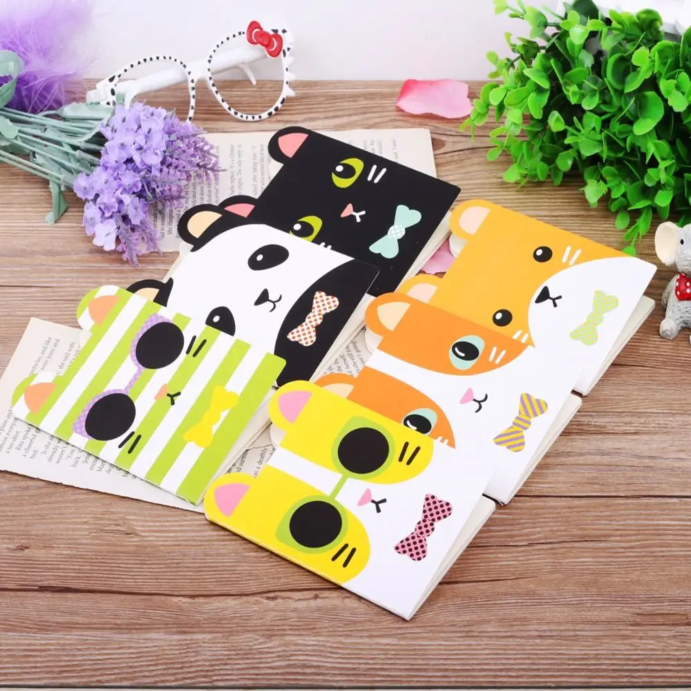 Portable Lined Paper Mini Notebook Journal Diary Notepad Pocket Notebook Animal Cartoon Cute Small Book School Gift