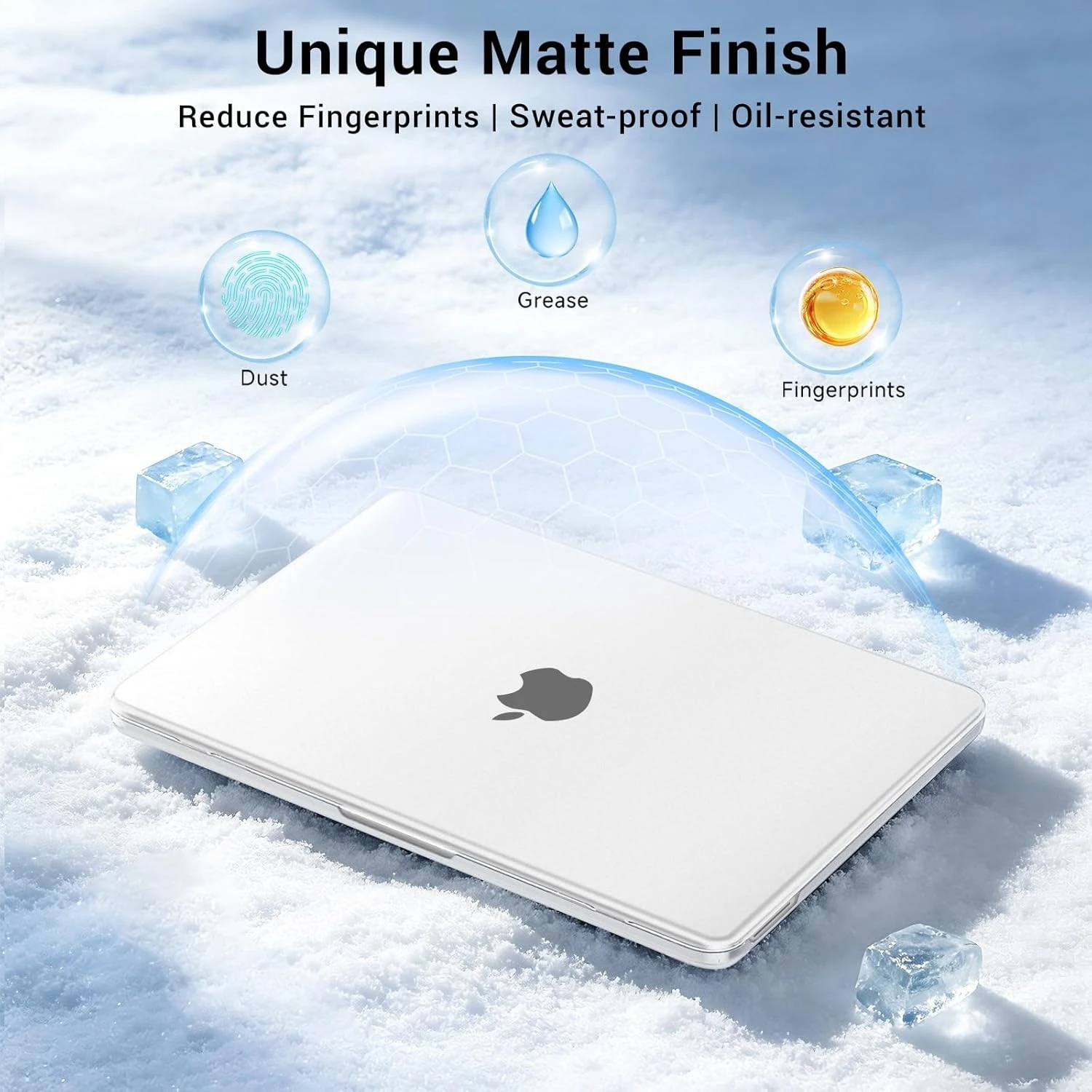 Compatible with MacBook Neo Case 13 inch 2026 A3404 Crack Scratch Resistant Case Protective Ultra-Thin Keyboard Case Screen Fil