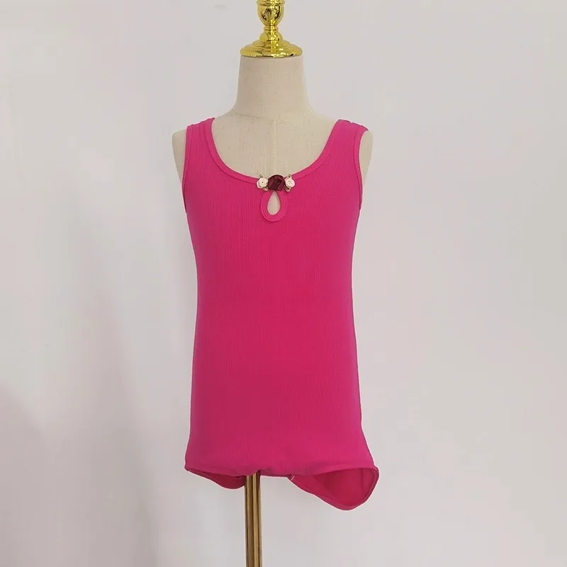 Top da ballo latino personalizzato, completo da pratica per ragazze, costumi da spettacolo, set di abiti da competizione di ballo da sala per le donne