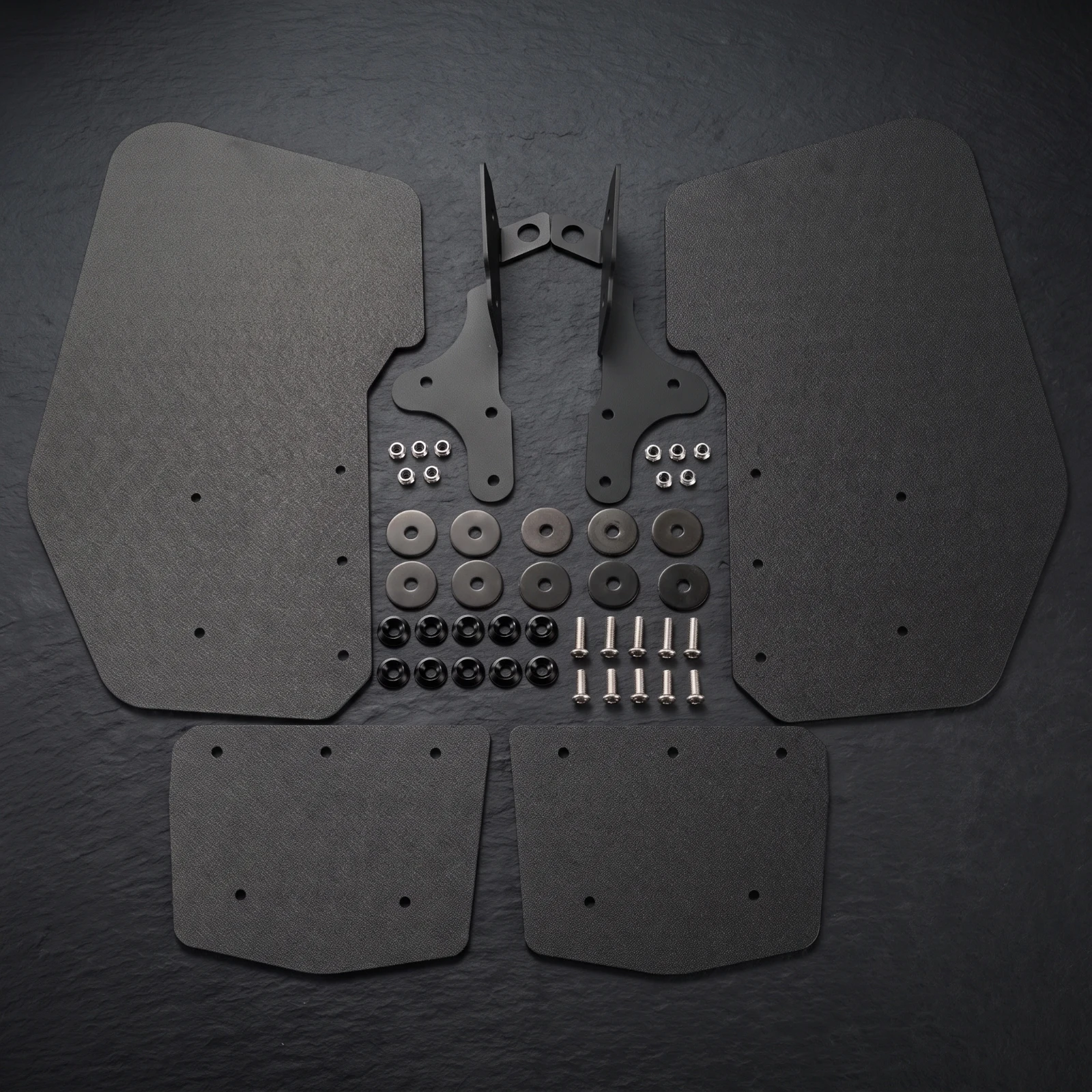 Rear Arm Guard with Mounting Hardware Textured Mud Flap Guard Kit Mud Flap with Mounting Hardware Black Guard Guards Sturdy