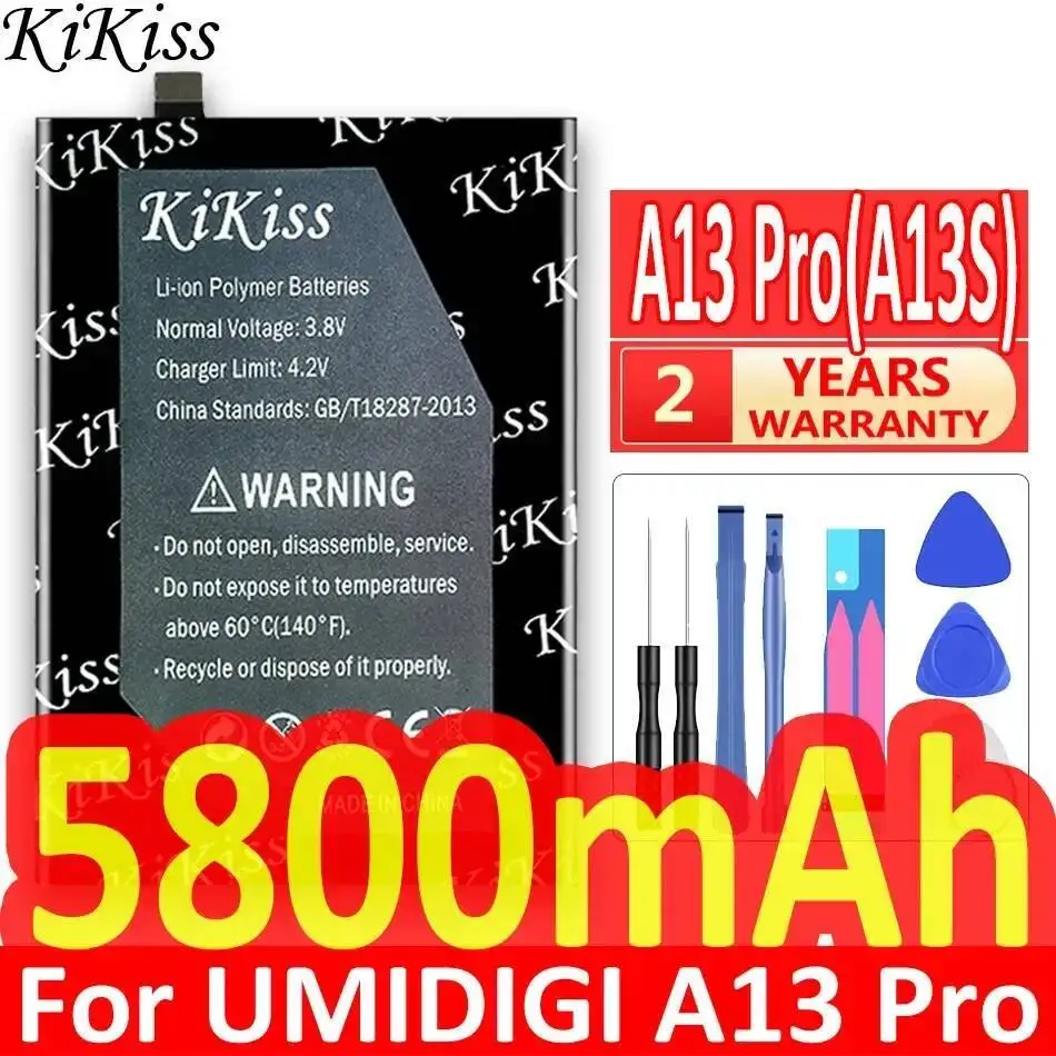 

Lightweight For Umidigi Umi A13 Pro A13S 5800Mah Mobile Phone Battery
