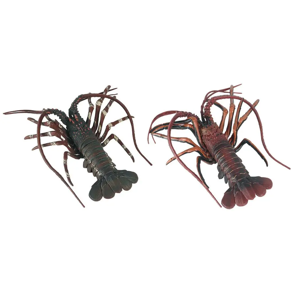 Grande simulazione di plastica modello di aragosta frutti di mare ristorante prop decorazione animali figure bambini regali giocattolo per bambini