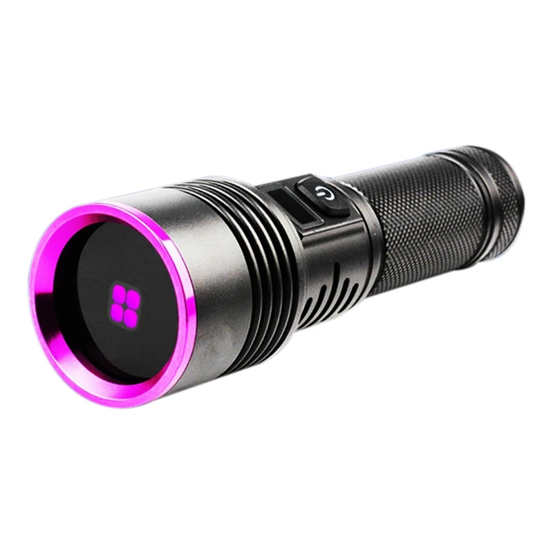 

Powerful 365NM UV Flashlight High Power Ultraviolet Lamp Type-C USB Rechargeable LED Ultraviolet Lamp