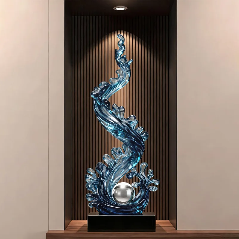 DSA Fengsheng Shuiqi Entry Entrance Decorative Ornaments Light Luxury High-end Living Room TV Cabinet Crafts Floor-to-Floor