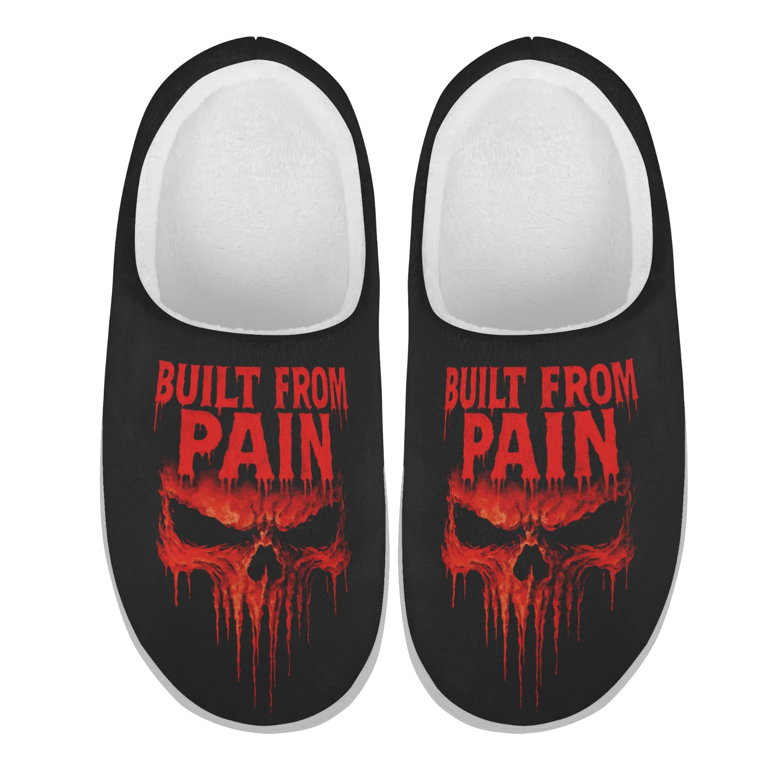 

Custom Shoes Built From Pain Men Women Home Cotton Slippers High Quality Plush Fashion Casual Keep Warm Shoes Thermal Slipper