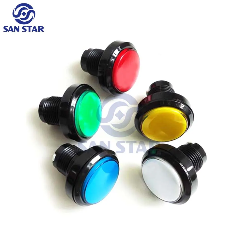 

10pcs Round Shape LED Arcade Button 45mm Illuminated Buttons DIY Arcade Parts