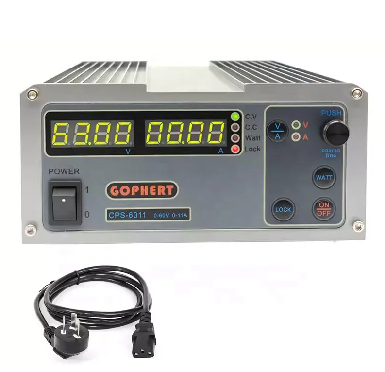

CPS-6011 60 В 11 А Цифровой регулируемый источник питания постоянного тока Лабораторный источник питания CPS6011