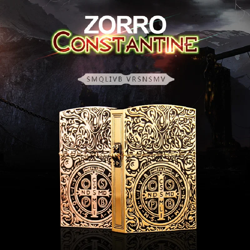 1:1 Limited Edition Zorro Größe Kerosin Feuerzeug Metall Persönlichkeit Konstantine kreative schwere Rüstung übergroße leichtere Geschenk