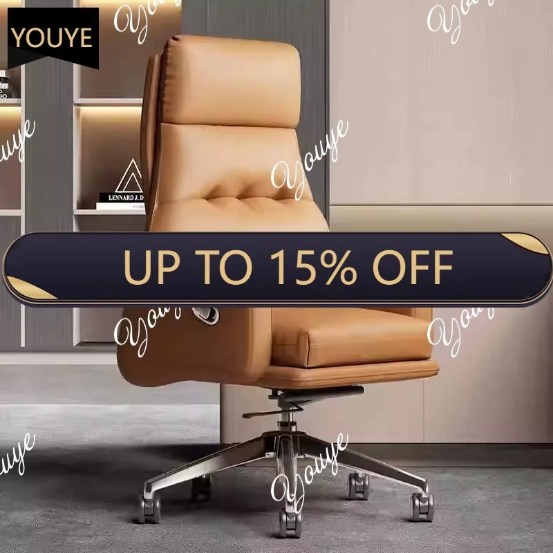 

Q Office light luxury boss chair computer chair manager supervisor chair waist lift thick cushion ergonomic office
