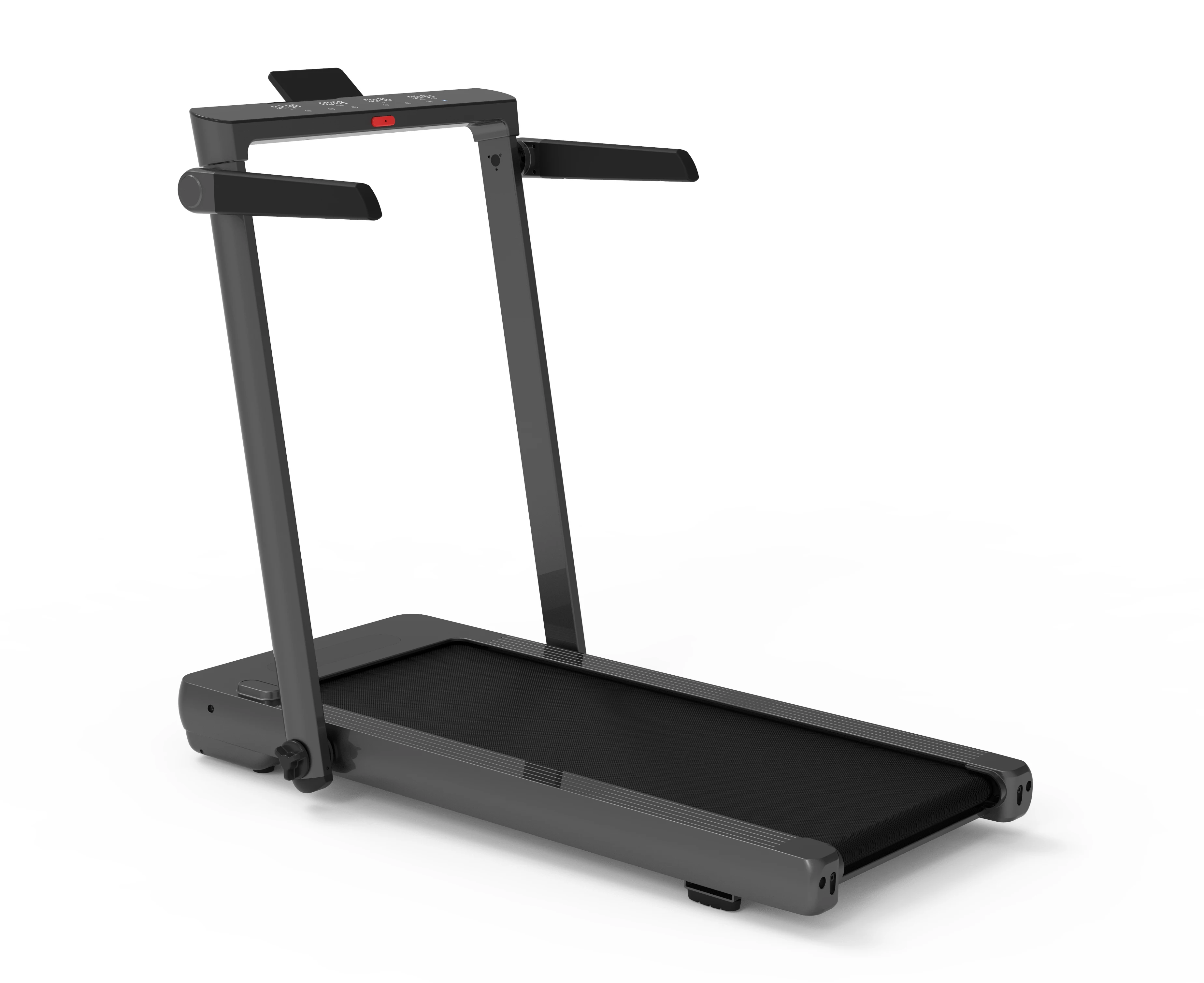 Cinta de correr portátil para fitness en casa con almohadilla para caminar motorizada y pantalla LED, plataforma plana eléctrica sin prueba de frecuencia cardíaca
