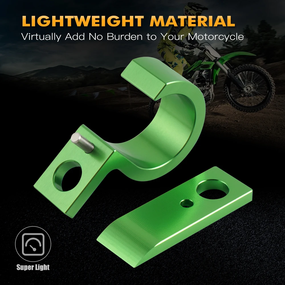 NICECNC カワサキ KX450 KX 450 2019-2021 KX250F 2017-2019 KX450F 2017-2018 フロントブレーキラインホルダーホースクランプアクセサリー